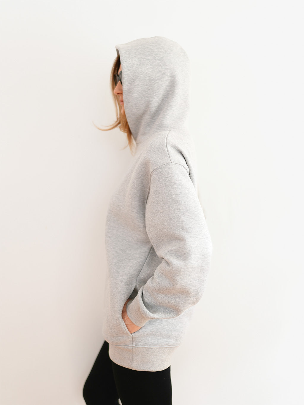 Hoodie Elegance Grau Melange