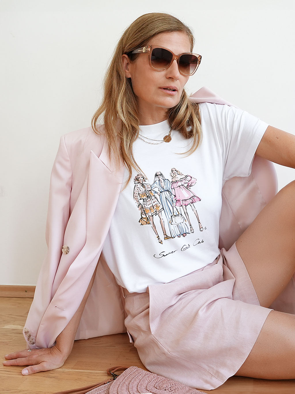 T-Shirt Summer Girls Club Offwhite