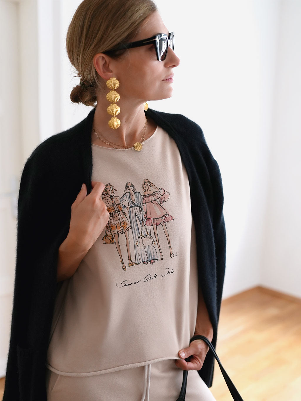 Sweat Top Summer Girls Club Sand Dune