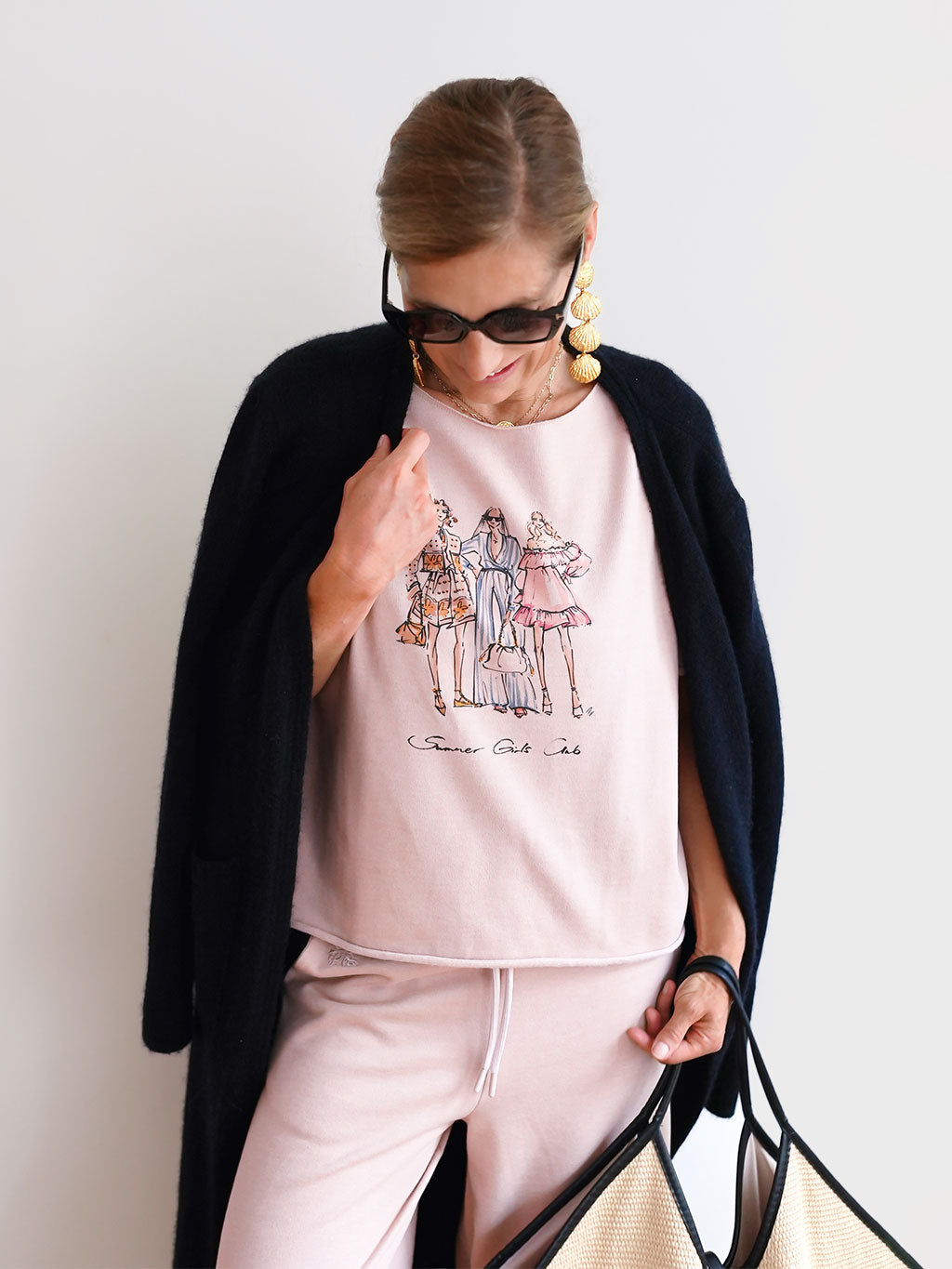 Sweat Top Summer Girls Club Pink Marshmallow