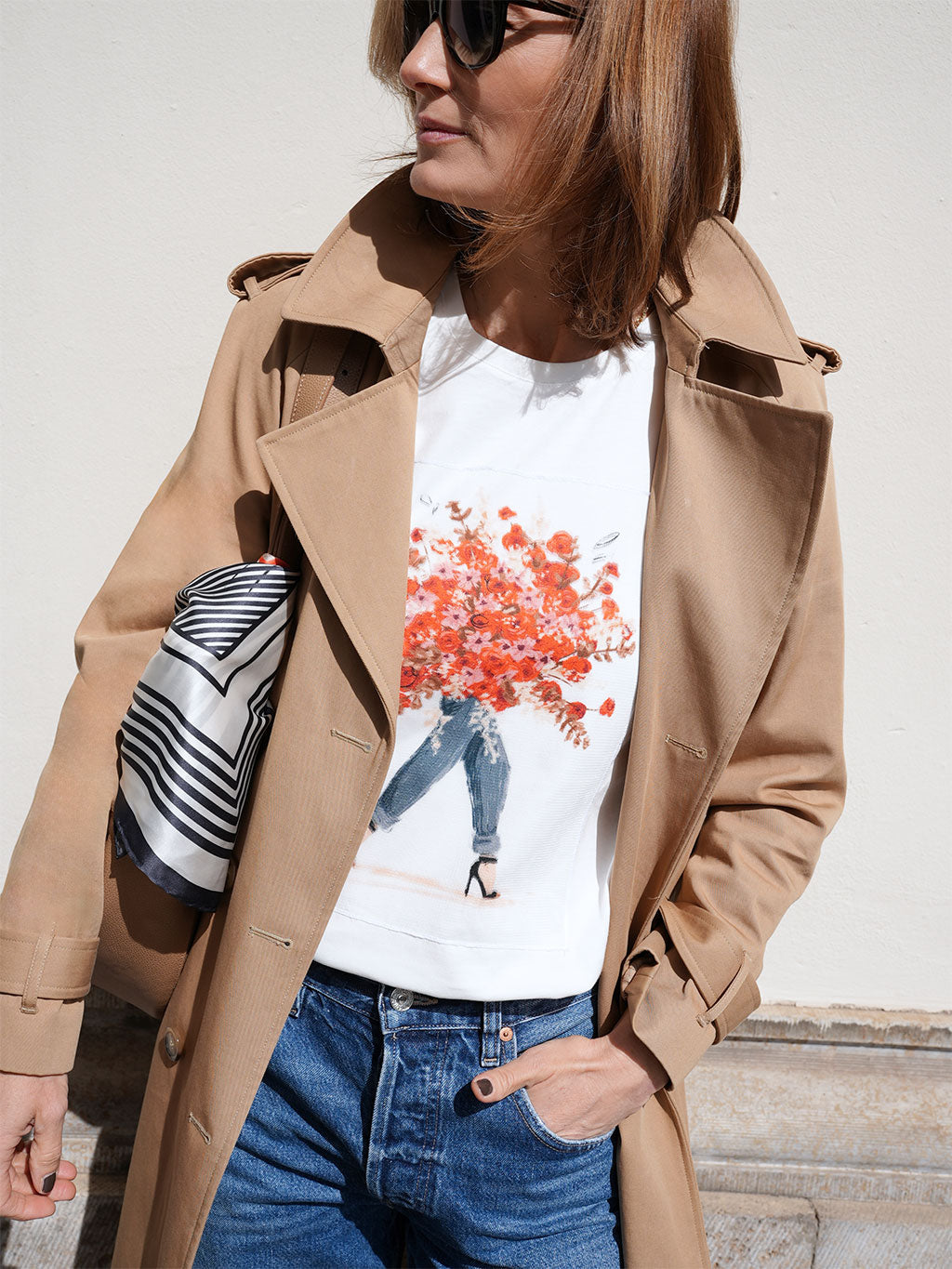Net Shirt Flowers