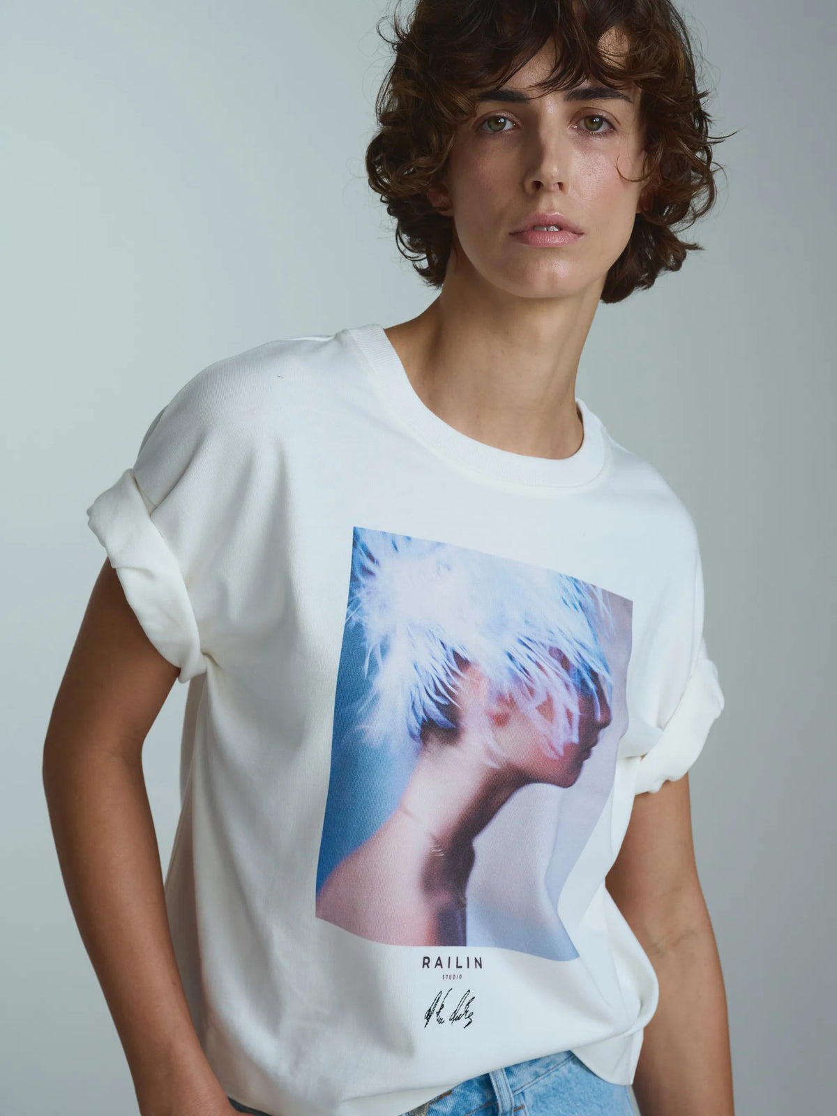 T-Shirt Feather Boxy
