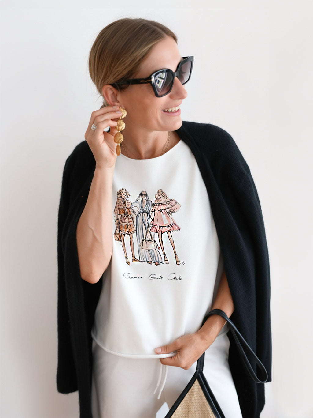Sweat Top Summer Girls Offwhite