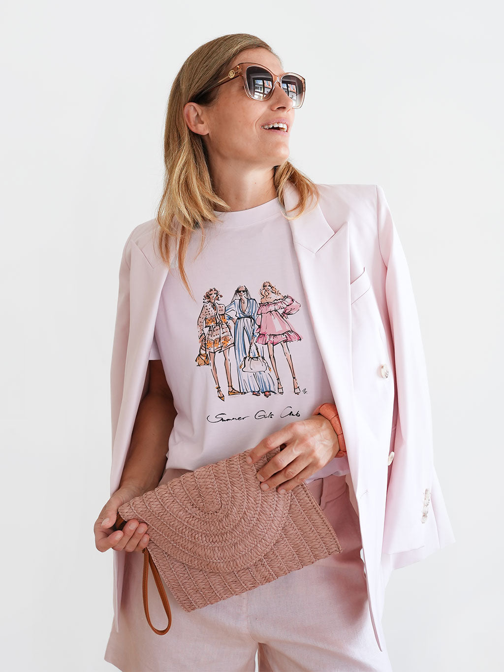 T-Shirt Summer Girls Club Pink Marshmallow